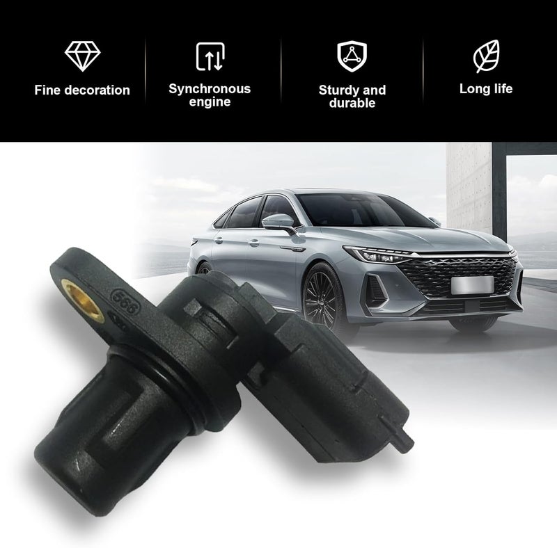 Zikefest Engine Camshaft Position Sensor, Camshaft Sensor with Sealing Ring, for EPC Fault Light and Weak Start, Replacement OEM #F01R00B003, Compatible with Chery Models (Black) - Image 3